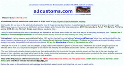 Desktop Screenshot of a1customs.com