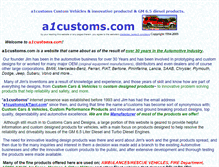 Tablet Screenshot of a1customs.com